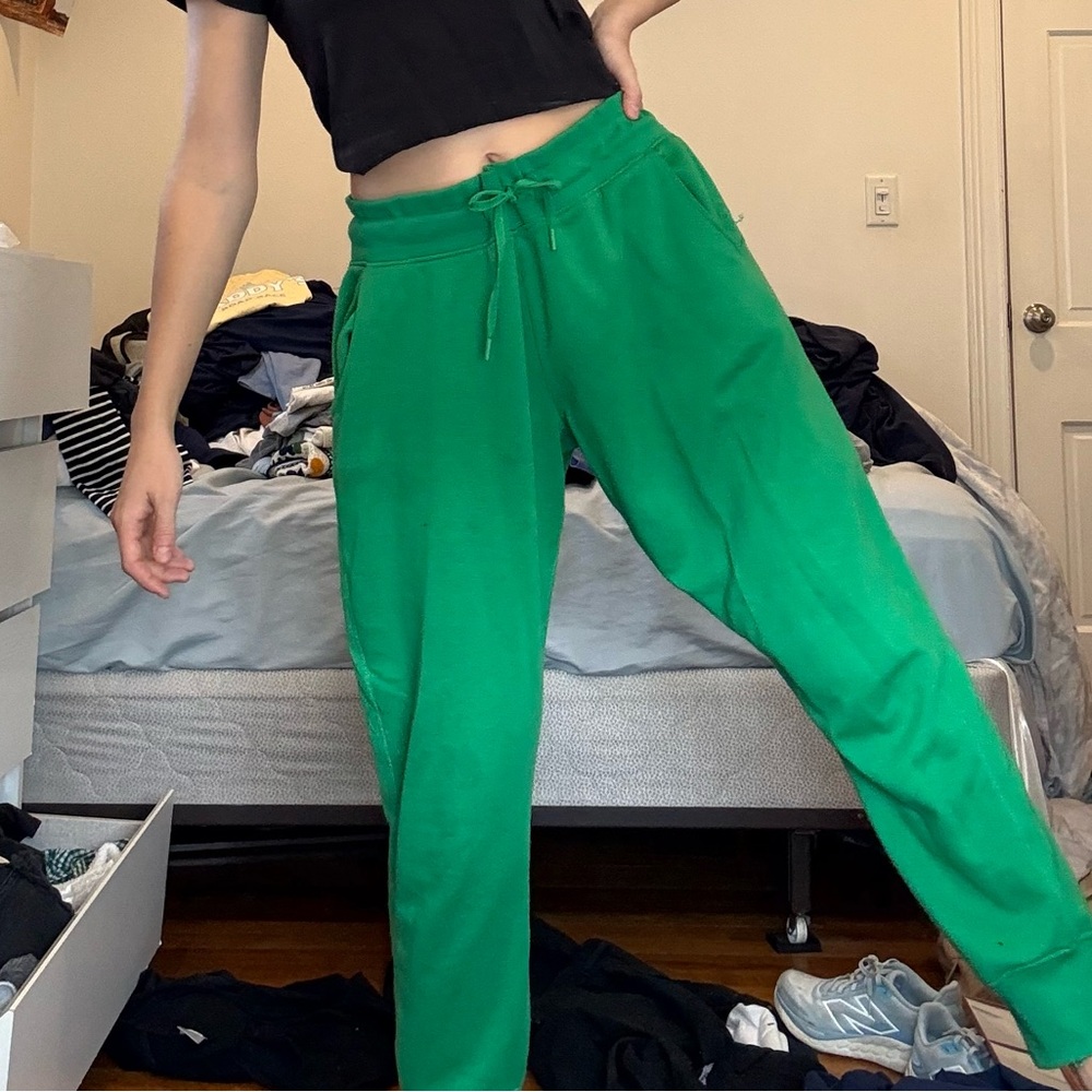 Green Sweatpants perfect for St Patrick’s Day ;)